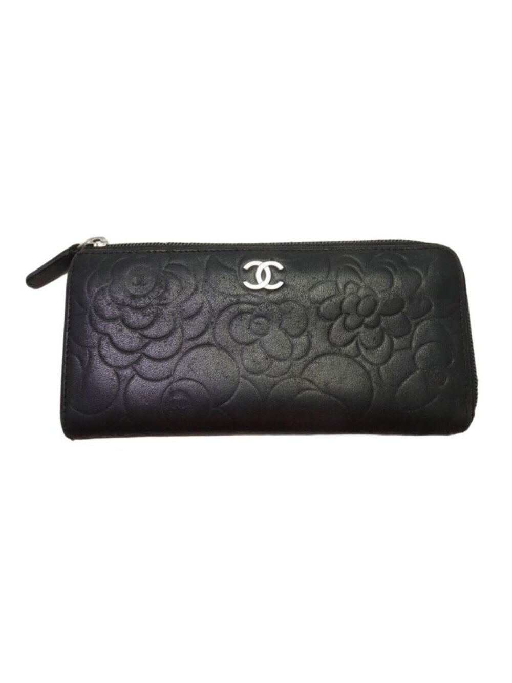 Chanel Camellia Lambskin Wallet
